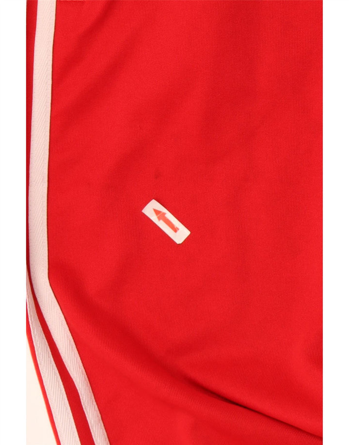 Adidas Mens Treino Calças Joggers Pequeno Poliéster Vermelho