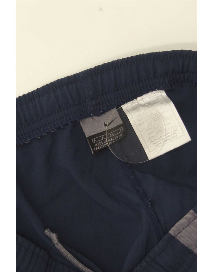 Shorts esportivos masculinos Nike pequenos poliéster colorblock azul marinho