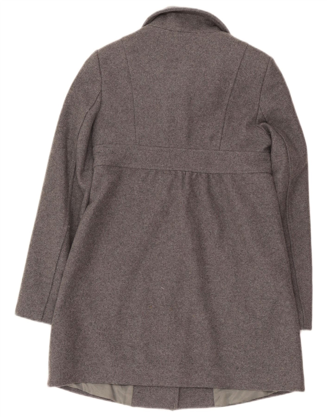Casaco feminino Benetton com peito duplo IT 38 XS lã cinza