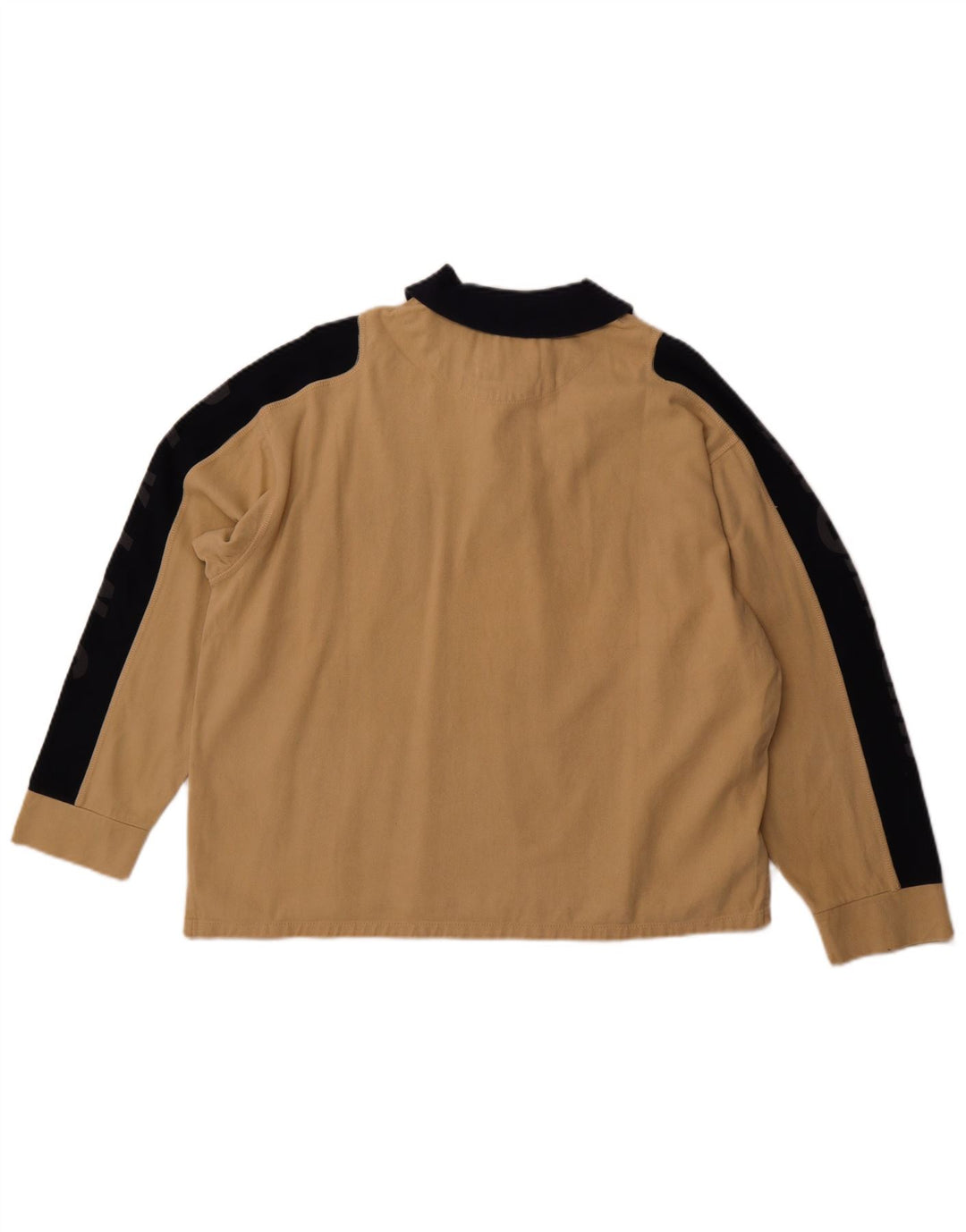 Camisa polo masculina gráfica de rugby MURPHY & NYE em bloco colorido marrom médio