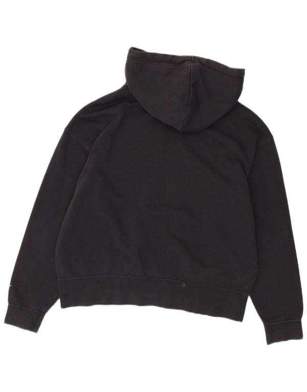 NIKE Mens Graphic Hoodie Jumper Médio Algodão Preto