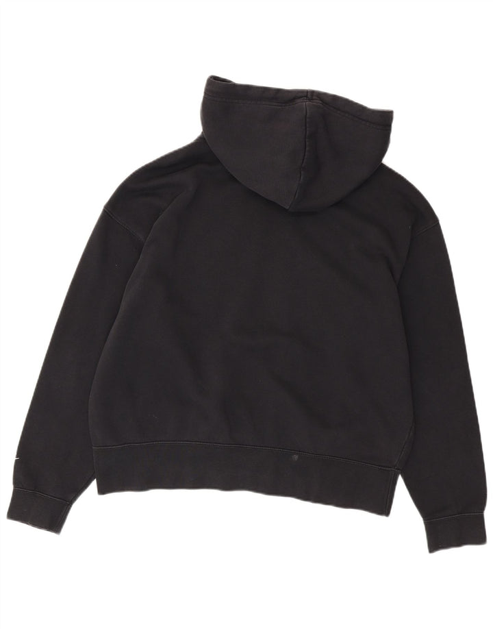 NIKE Mens Graphic Hoodie Jumper Médio Algodão Preto