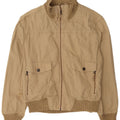 Jaqueta bomber masculina Zara UK 42 XL algodão bege