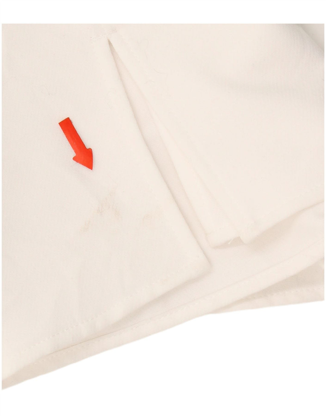 Zara Shorts feminino cintura alta casual pequeno W26 poliéster branco