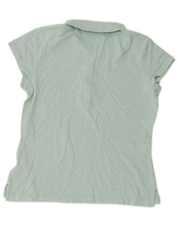 Polo Tommy Hilfiger Meninas Slim Fit 15-16 Anos 2XL Algodão Turquesa