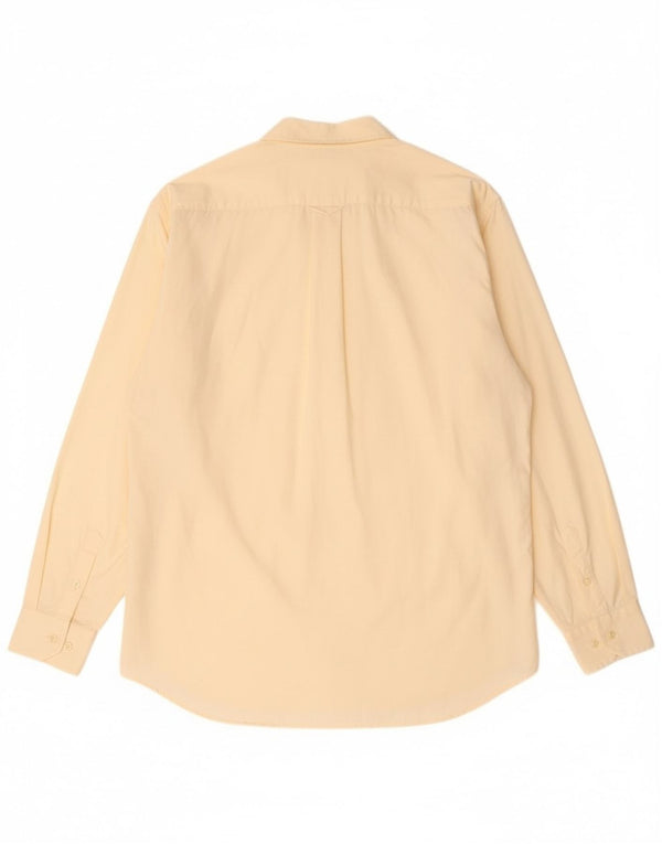 Camisa masculina Gian Marco Venturi tamanho 17 43 XL algodão bege