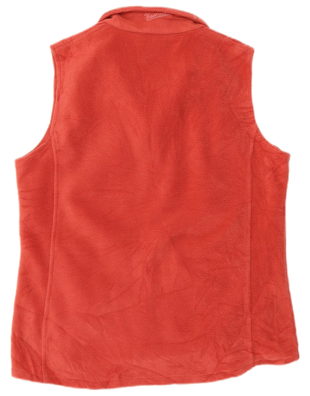 Colete de lã feminino WOOLRICH UK 16 grande vermelho
