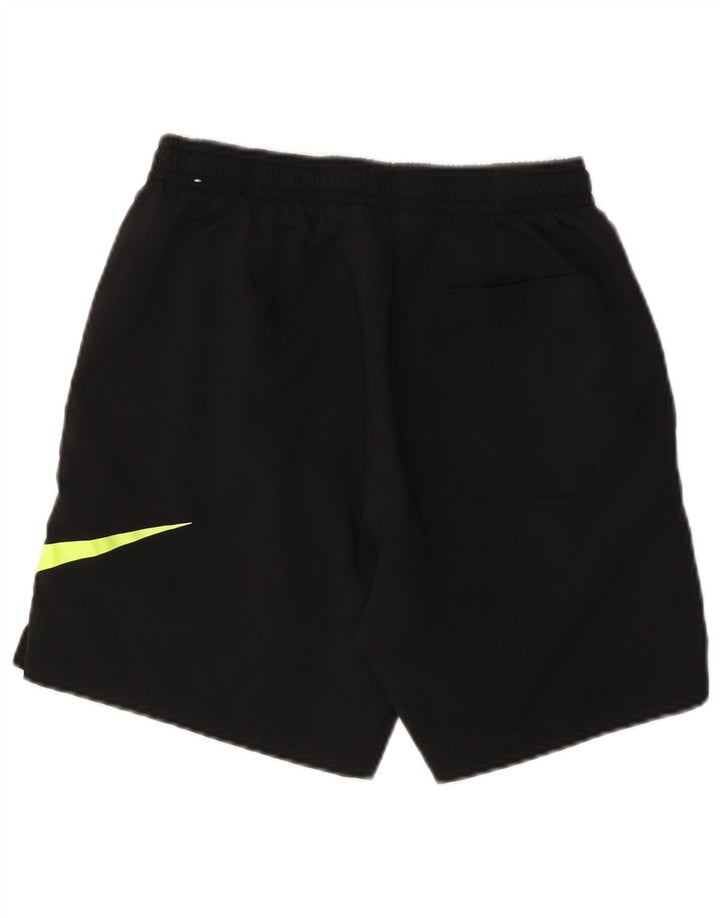 Shorts esportivos gráficos masculinos Nike médio preto poliéster