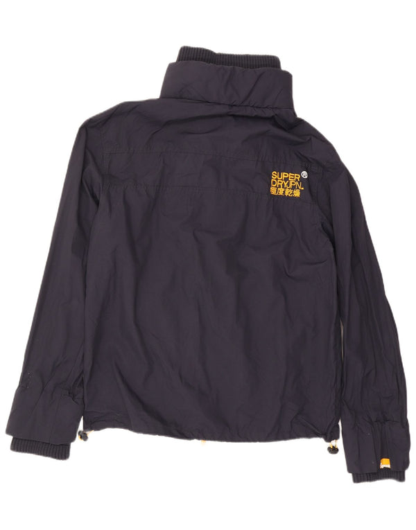 Jaqueta de chuva masculina Superdry Windcheater Graphic UK 42 XL azul marinho nylon