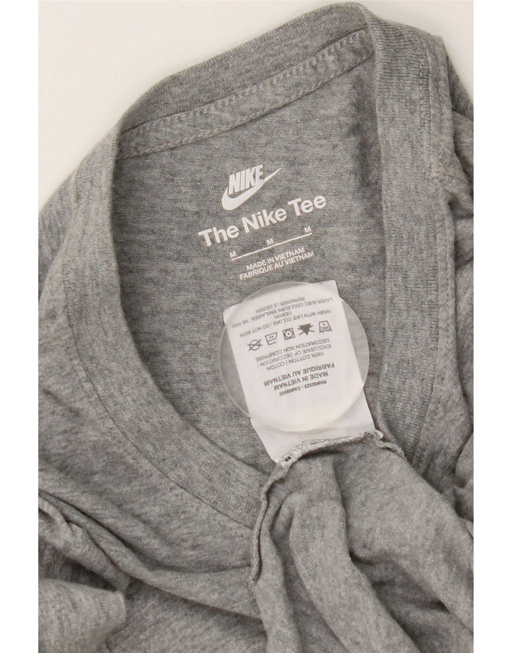 Camiseta masculina Nike algodão cinza médio