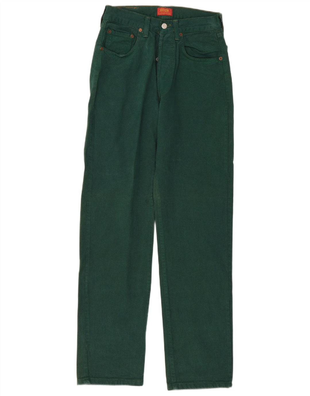 Aviatic feminino cintura alta jeans retos W29 L33 verde