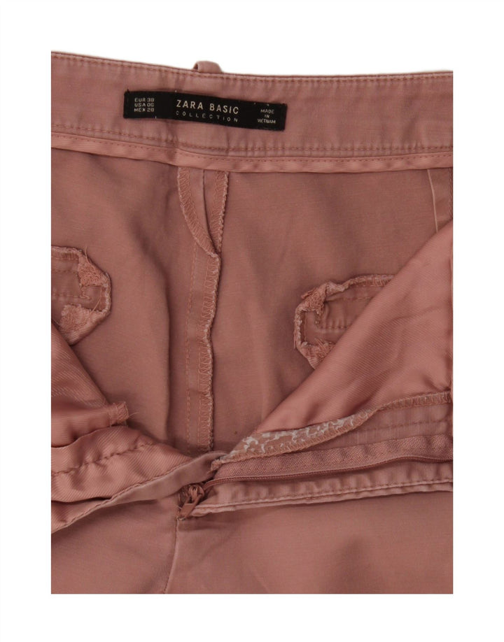 Calça Chino Feminina Zara EU 38 Médio W28 L25 Rosa