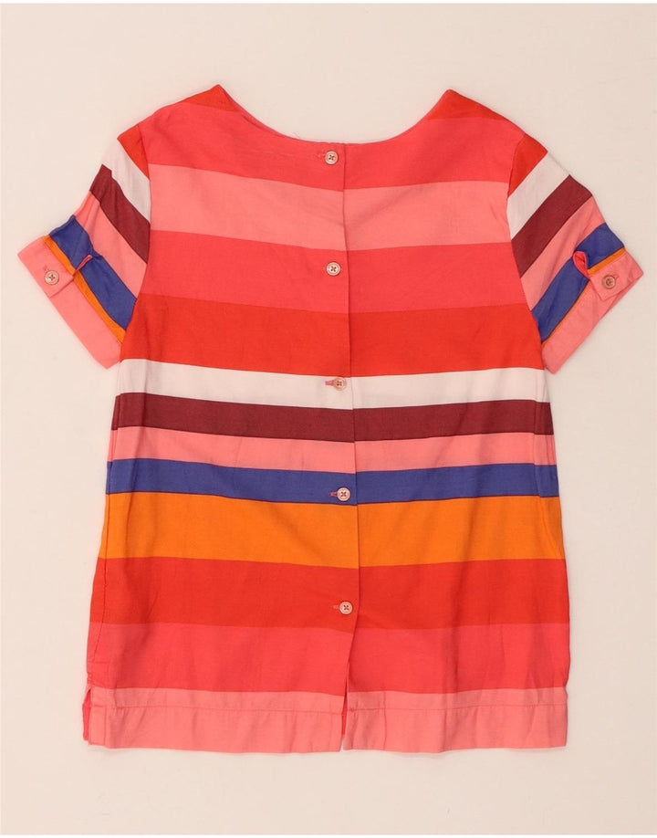 Blusa feminina TOMMY HILFIGER 8-9 anos viscose listrada vermelha média
