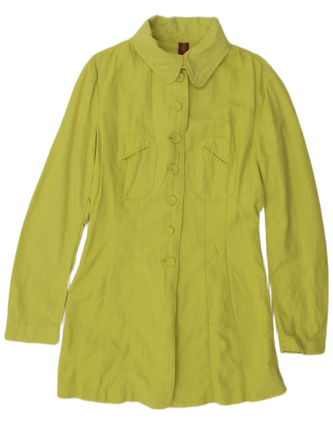 Sobretudo feminino vintage UK 14 grande verde