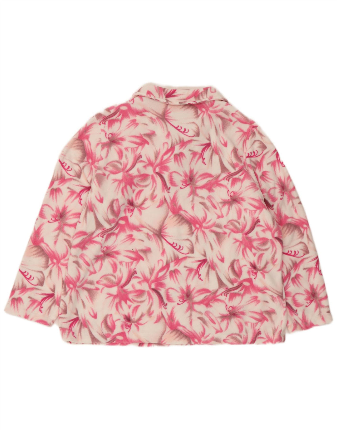 Suéter feminino de lã com manga 3/4 PAOLA UK 20 2XL rosa floral