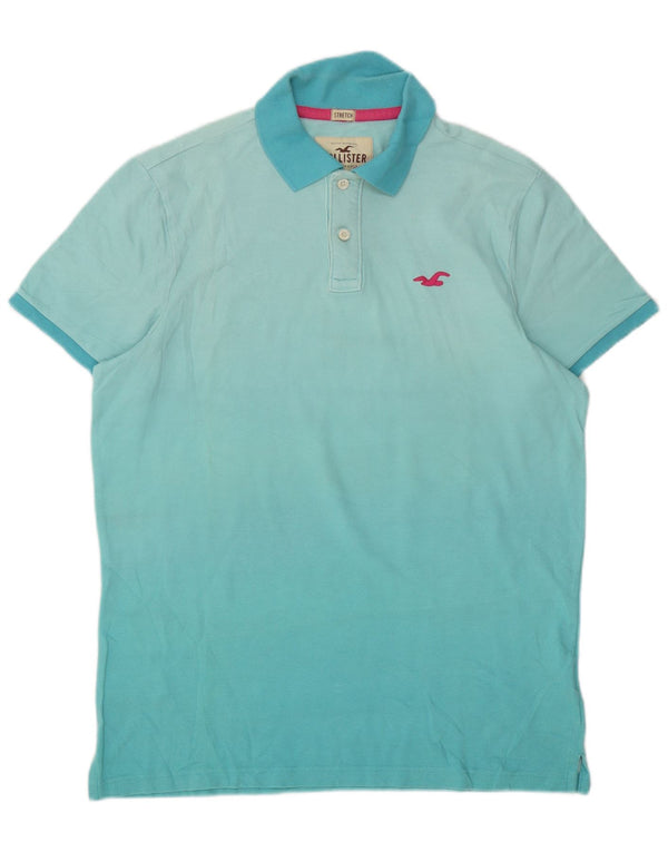 Camisa polo masculina Hollister XL algodão azul