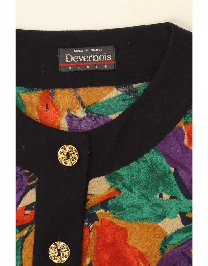 Jaqueta Blazer Feminina Devernois Paris Reino Unido 14 Médio Multicolorido Floral