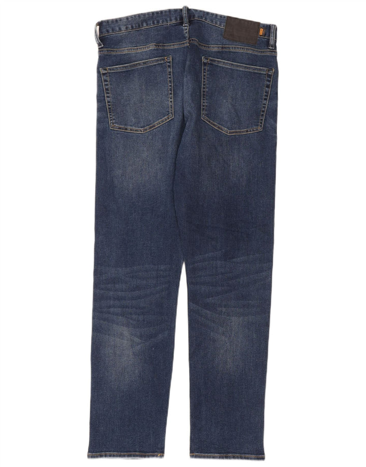 Jeans retos masculinos Superdry W32 L30 azul marinho poliéster