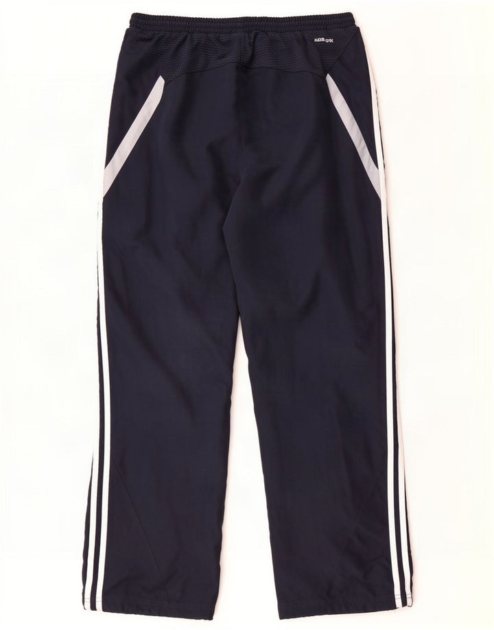 Calça de treino masculina Adidas Climacool grande bloco colorido azul marinho