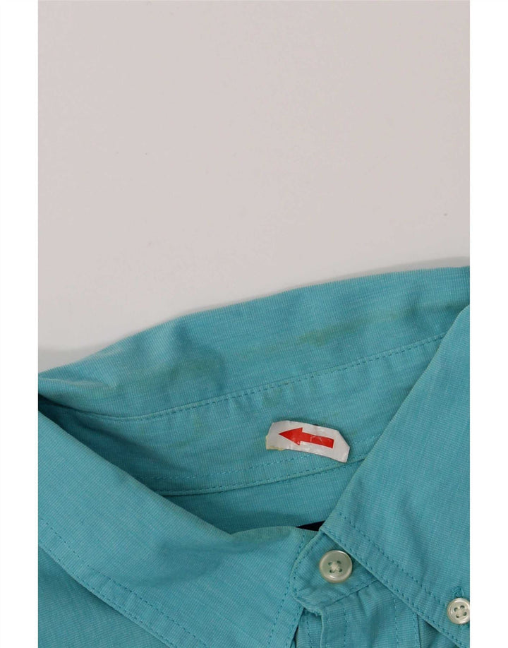 Camisa masculina Chaps Regular Fit XL algodão azul