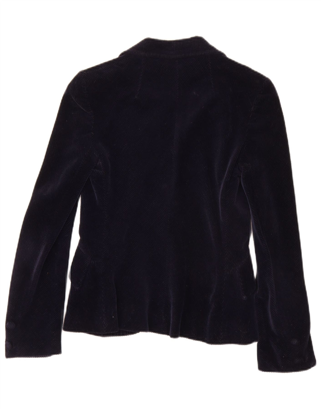 Conjunto de saia feminina de veludo cotelê PIERRE D'ALBY de 2 peças Reino Unido 10 pequeno W24 azul marinho