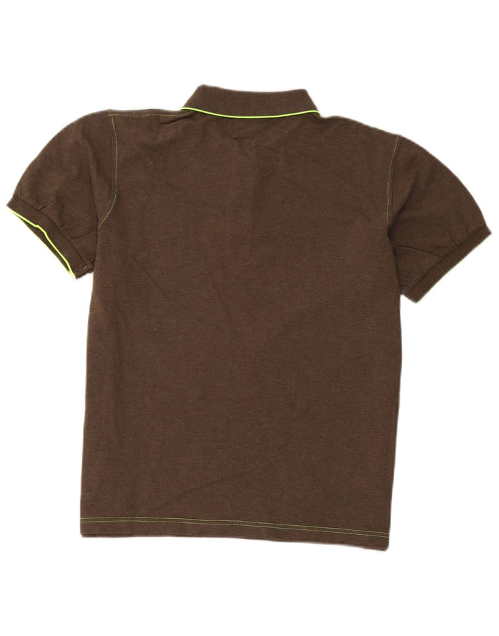 Camisa polo masculina Sun68 grande algodão marrom