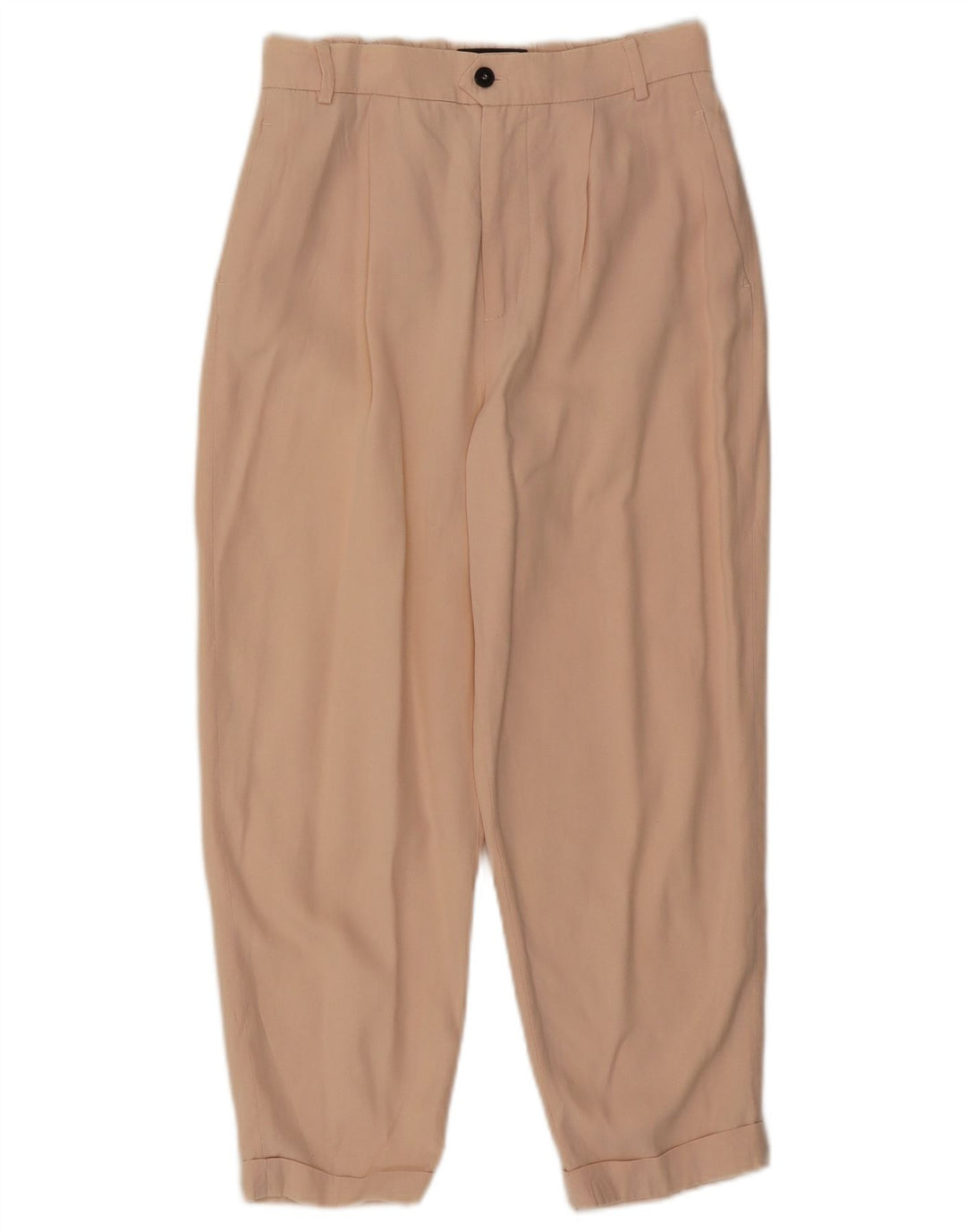 Zara Calça Capri Feminina Pegged Pequena W26 L22 Bege