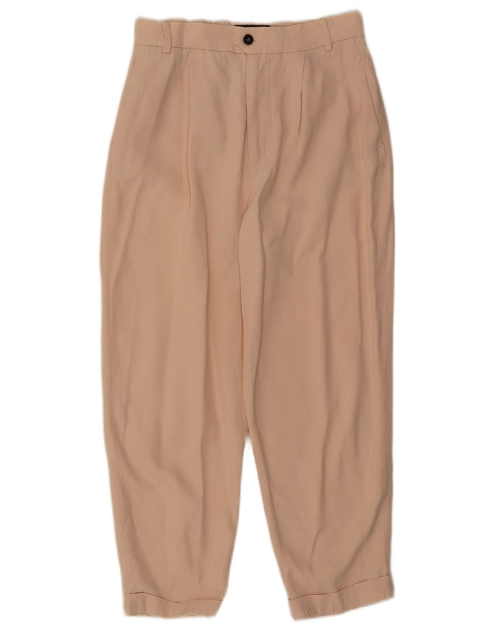 Zara Calça Capri Feminina Pegged Pequena W26 L22 Bege