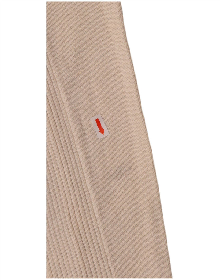 Suéter cardigã masculino Tommy Hilfiger pequeno algodão branco