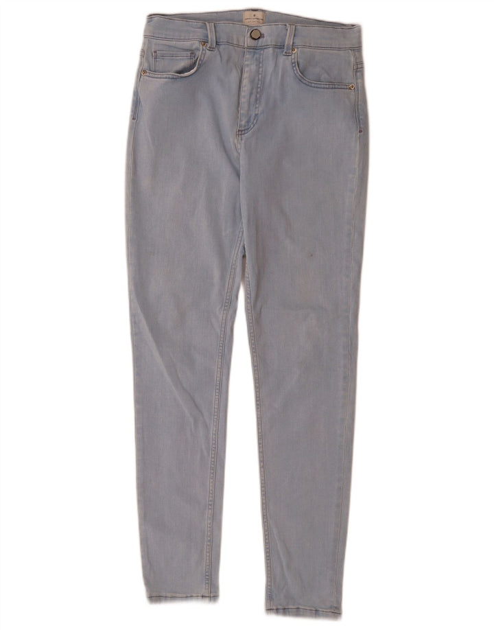 French Connection Jeans feminino slim UK 12 médio W28 L28 algodão azul