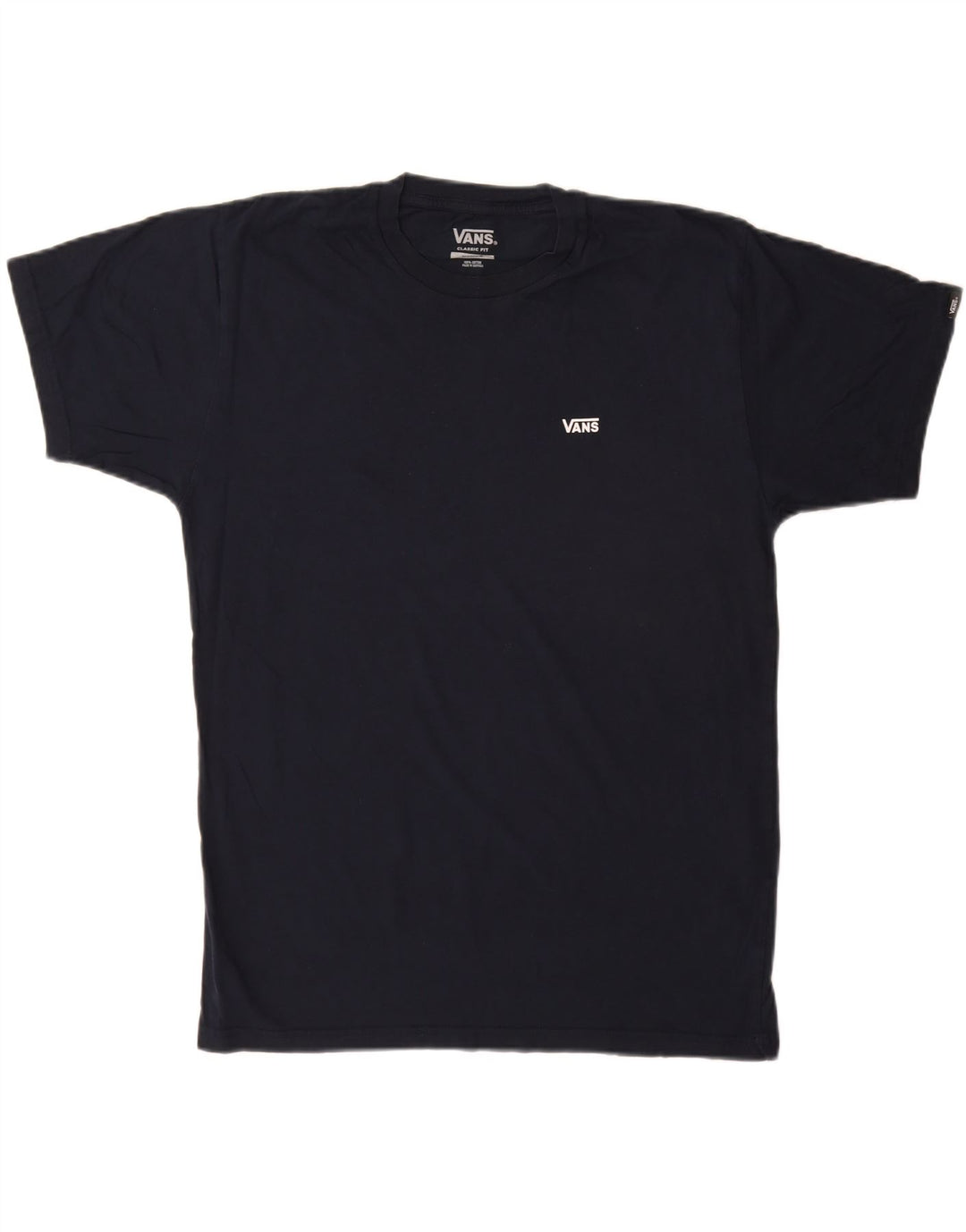 Camiseta Vans Masculina Classic Fit Top Médio Algodão Azul Marinho