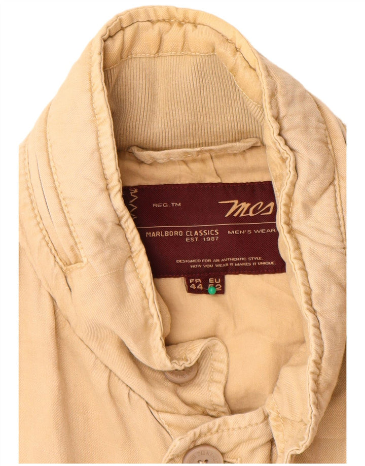 Jaqueta militar masculina Marlboro Classics EU 52 XL algodão bege