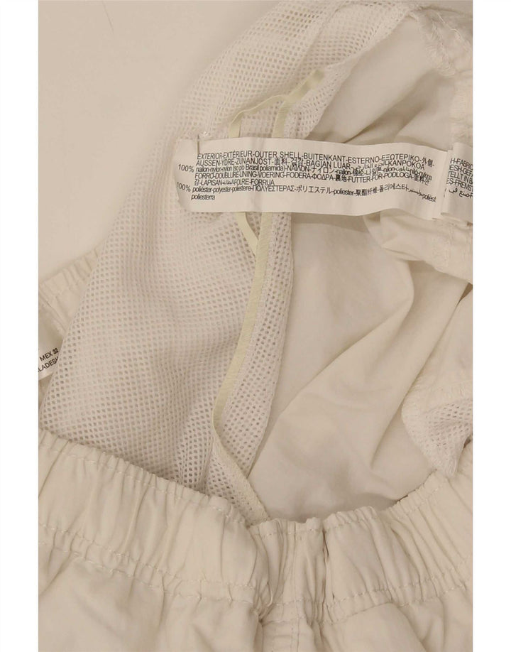 Zara Shorts de banho masculino grande poliéster branco