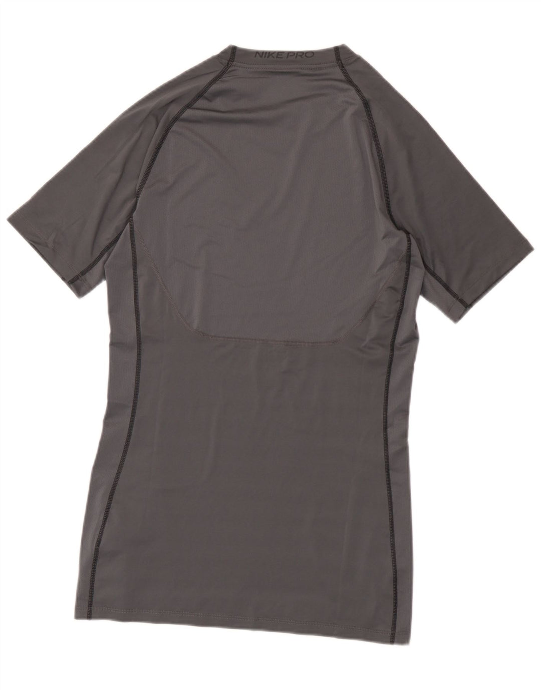 Camiseta Nike masculina Dri Fit Slim Fit gráfica top grande cinza poliéster