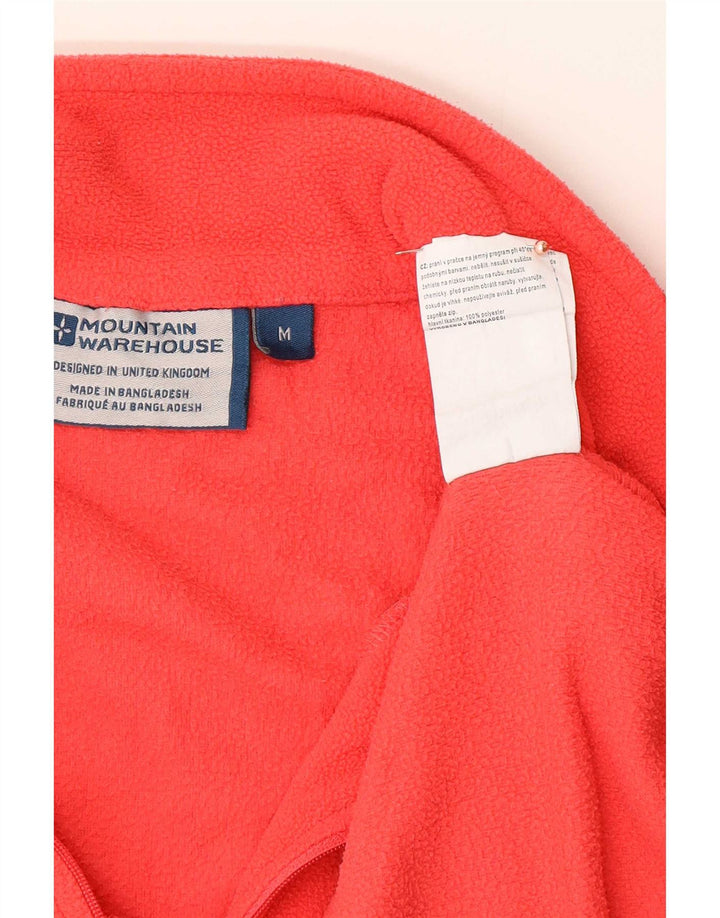 Suéter de lã feminino Mountain Warehouse com zíper e pescoço UK 14 poliéster vermelho médio
