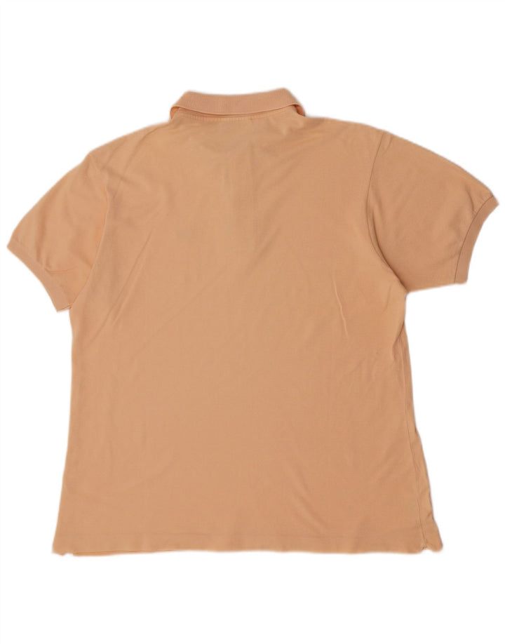 Camisa polo masculina Lacoste tamanho 5 grande algodão rosa