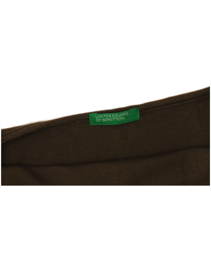 Top feminino BENETTON Crop Cami UK 4 XS Caqui