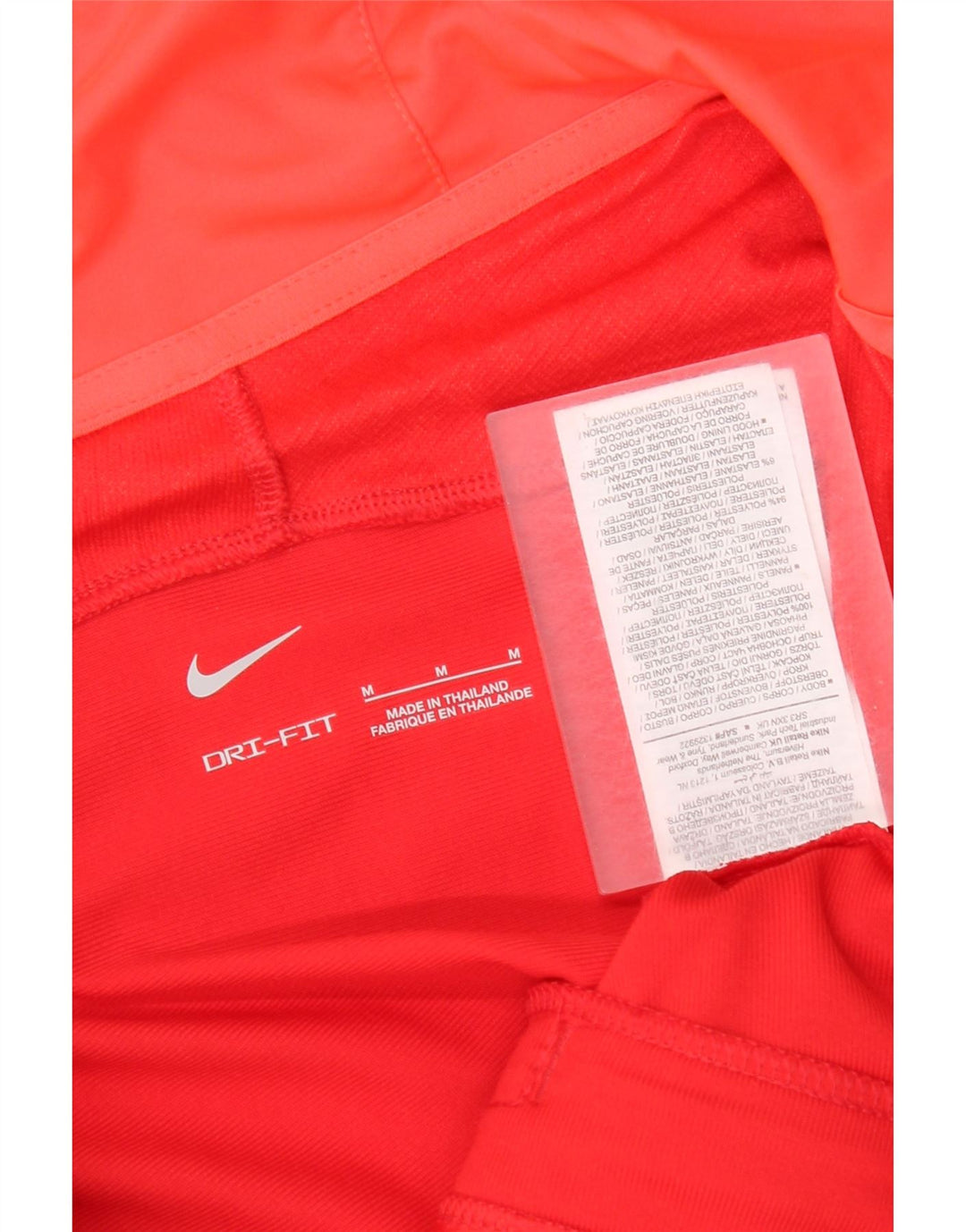 Suéter feminino Nike Dri Fit Zip com capuz Reino Unido 14 poliéster geométrico vermelho médio