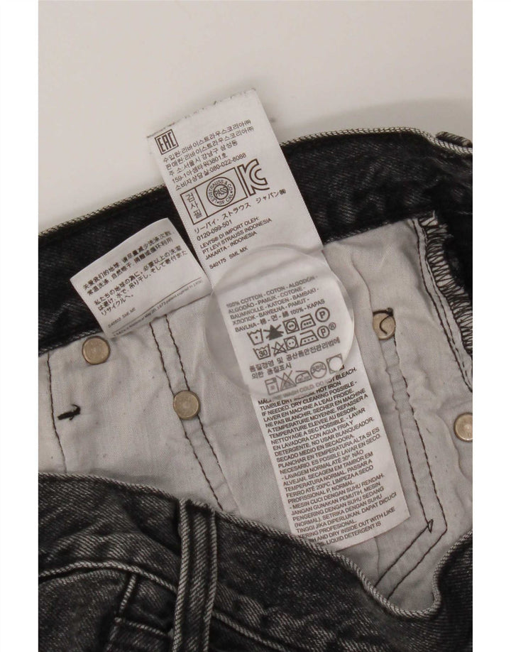 Shorts jeans feminino 501 da Levi's W29 algodão cinza médio