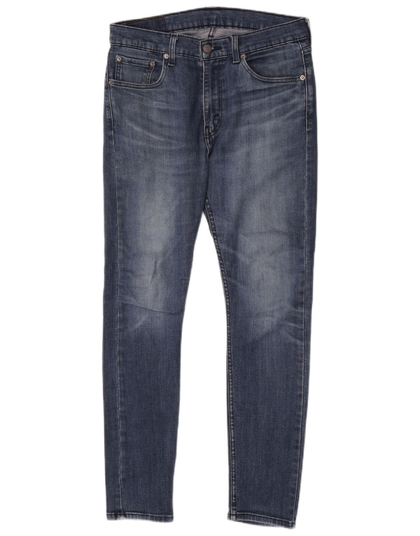 Levi's Masculino 519 Hi-Ball Skinny Jeans W32 L30 Azul Algodão