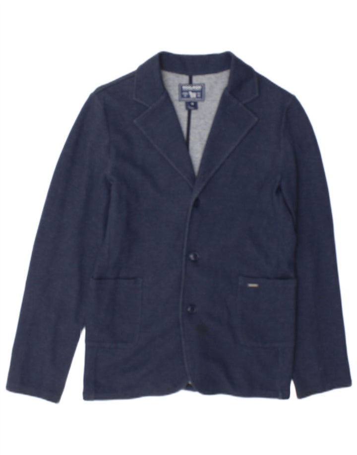 Jaqueta blazer de 3 botões Woolrich Boys 11-12 anos azul marinho algodão