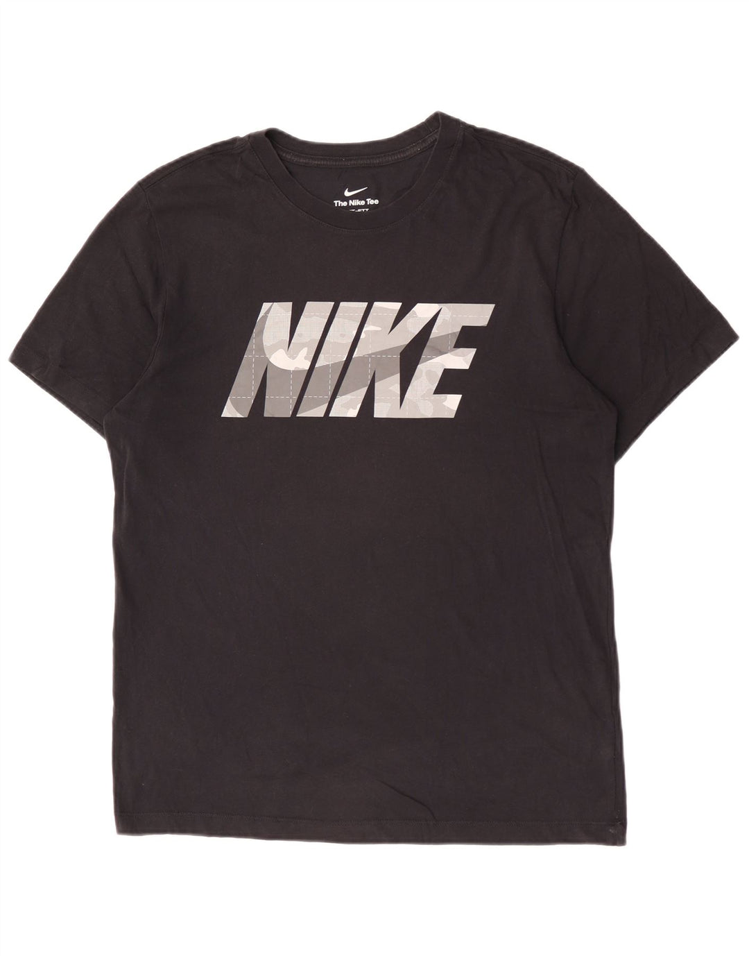 Camiseta Nike Masculina Dri Fit Graphic Top Médio Preto
