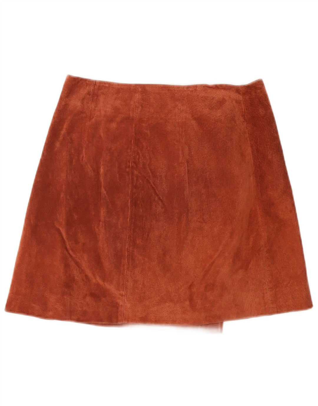 Saia feminina de camurça Mango pequena W26 marrom