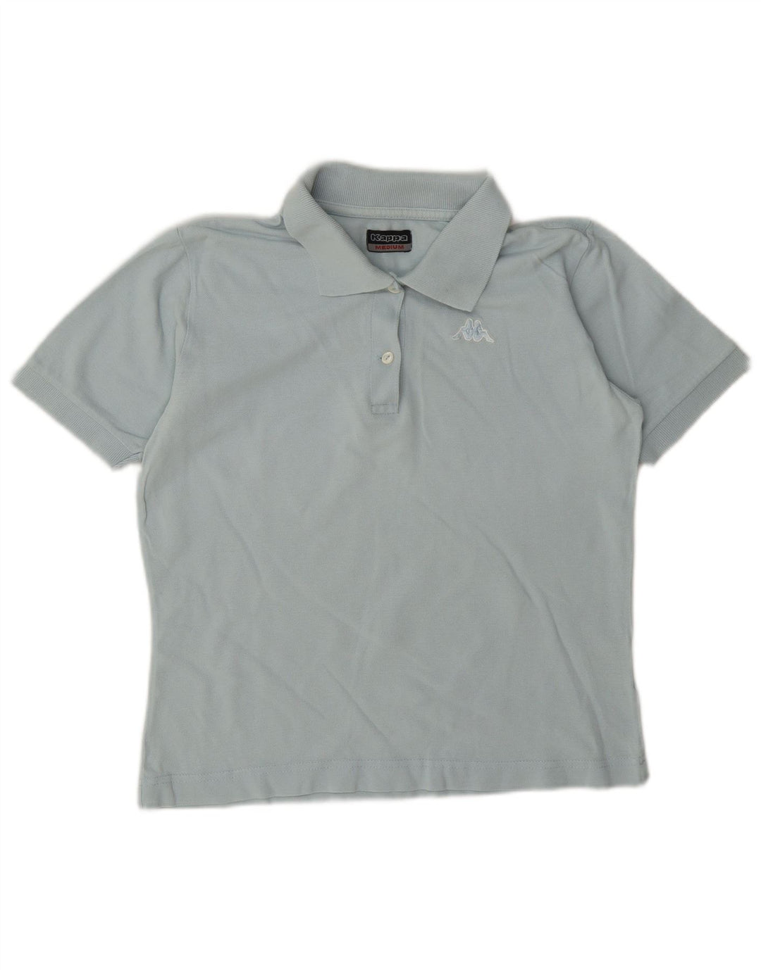 Camisa polo feminina Kappa UK 12 algodão azul médio