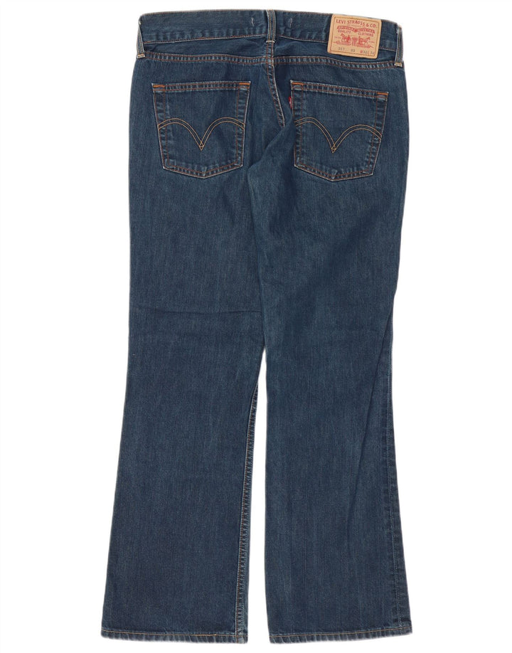 Calça jeans feminina Levi's 557 Bootcut W32 L32 azul algodão