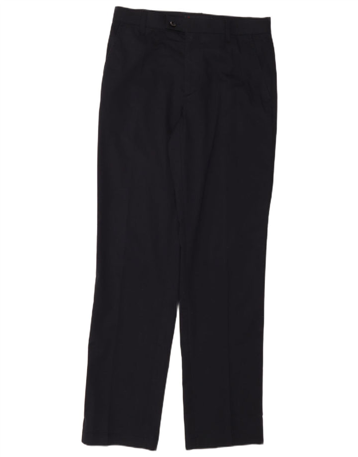 CONTE OF FLORENCE Calça masculina de terno IT 48 Médio W32 L33 Azul marinho