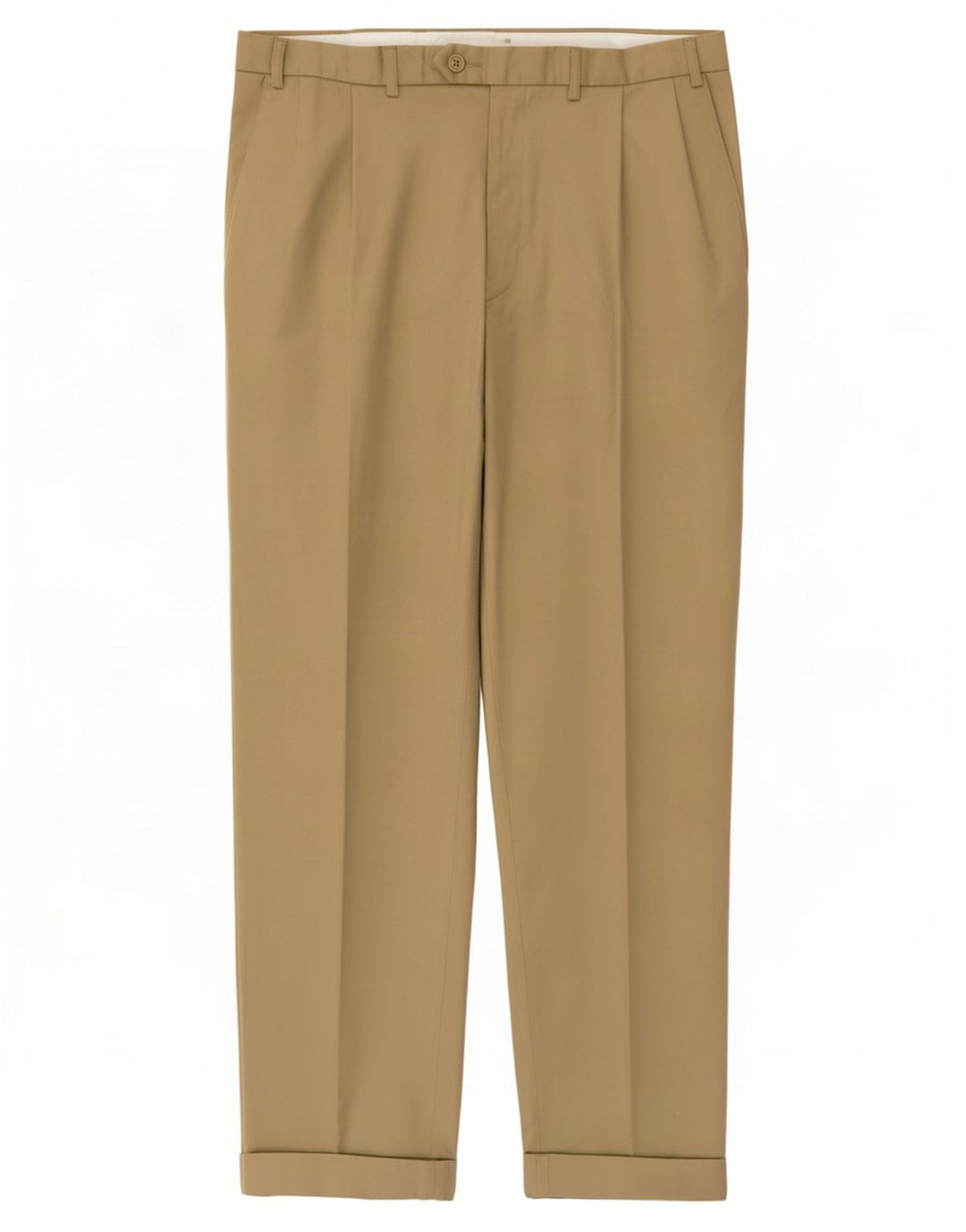 Calça masculina Marks & Spencer com pegged suit W36 L31 poliéster bege