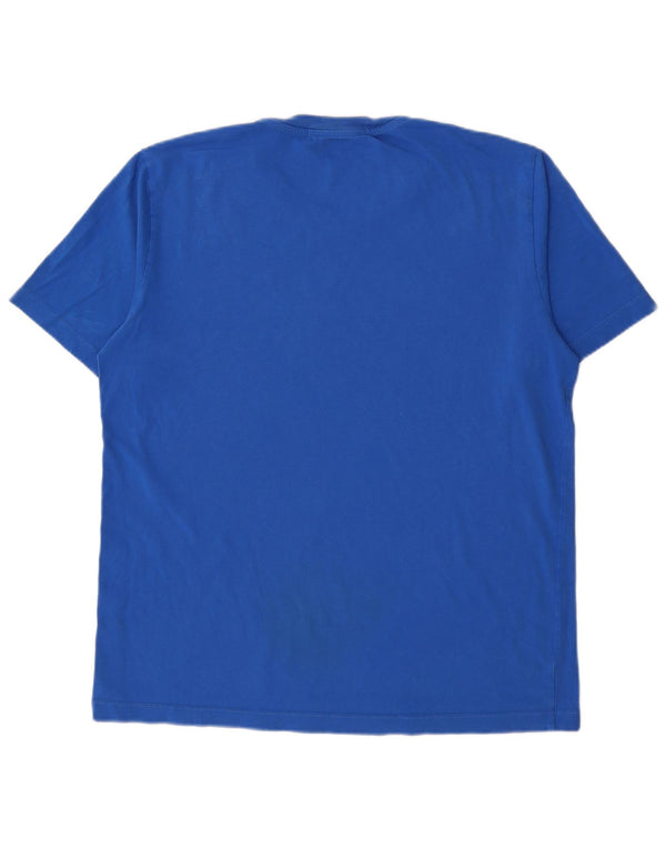 Calvin Klein Jeans Camiseta masculina gráfica Top XL Azul