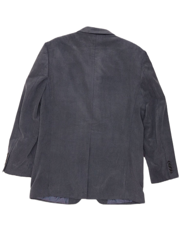 Jaqueta blazer masculina de 2 botões Marks & Spencer Reino Unido 40 azul marinho médio