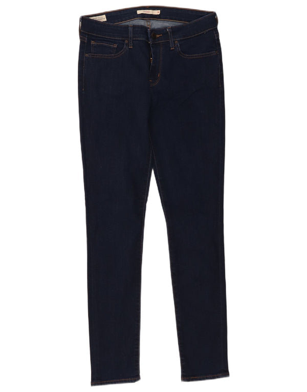Calça jeans feminina Levi's 711 skinny W28 L30 azul marinho algodão